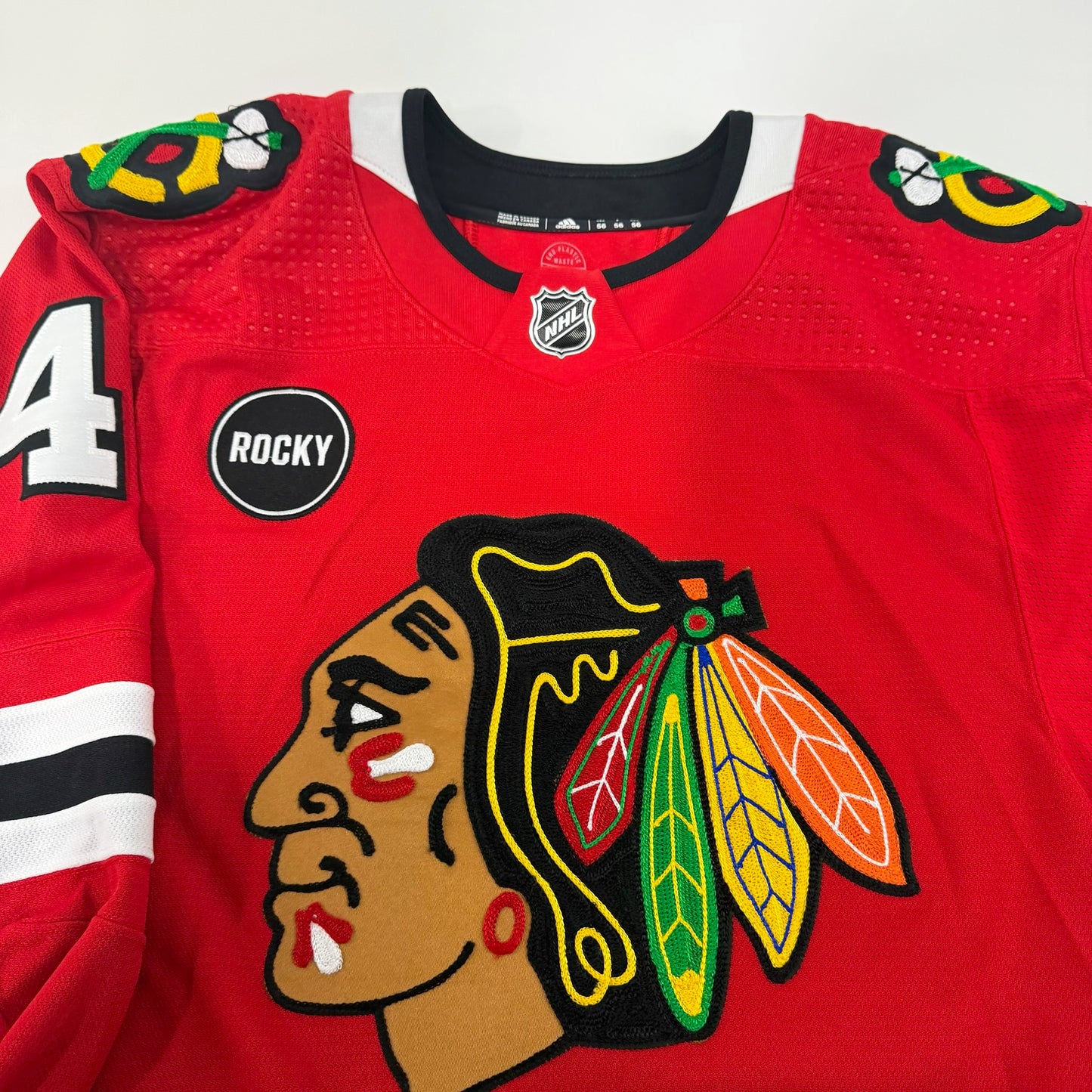 Nolan Allan #42 Home Chicago Blackhawks Team Issued Jersey 2023-2024 | Size 56 | 25656