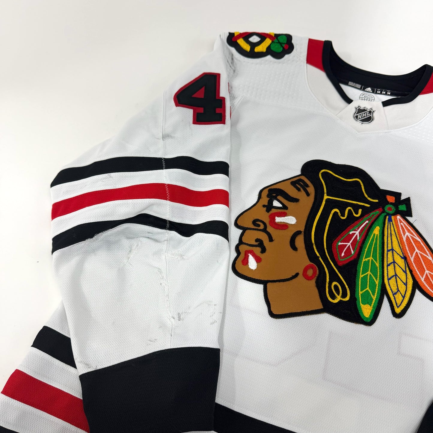 Colin Blackwell #43 Away Chicago Blackhawks Game Worn Jersey 2022-2023, Set 1 | Size 54 | 859-25521