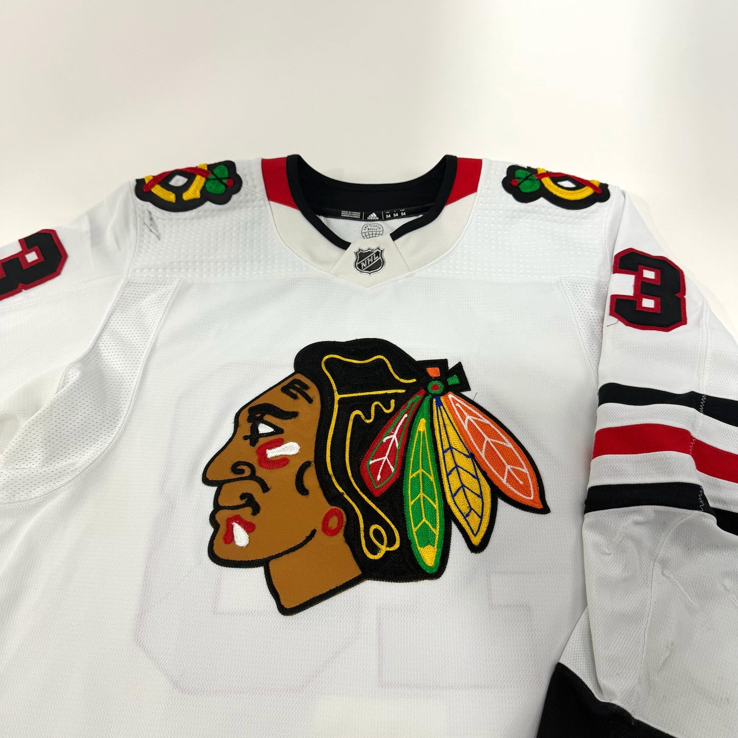 Colin Blackwell #43 Away Chicago Blackhawks Game Worn Jersey 2022-2023, Set 1 | Size 54 | 859-25521