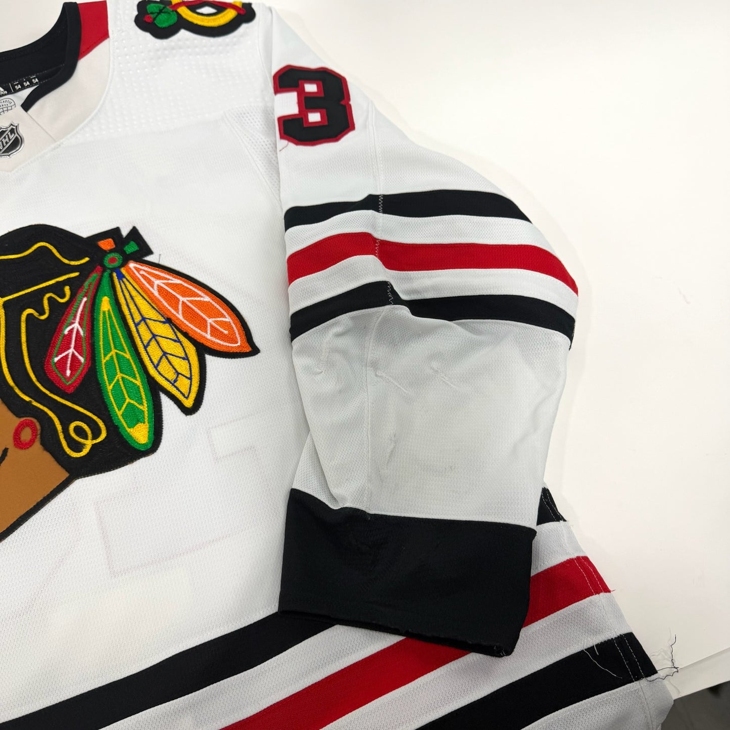 Colin Blackwell #43 Away Chicago Blackhawks Game Worn Jersey 2022-2023, Set 1 | Size 54 | 859-25521