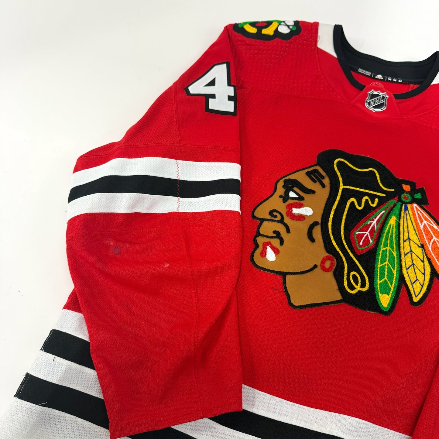 Colin Blackwell #43 Home Chicago Blackhawks Game Worn Jersey 2022-2023, Set 1 | Size 54 | 7221-25505