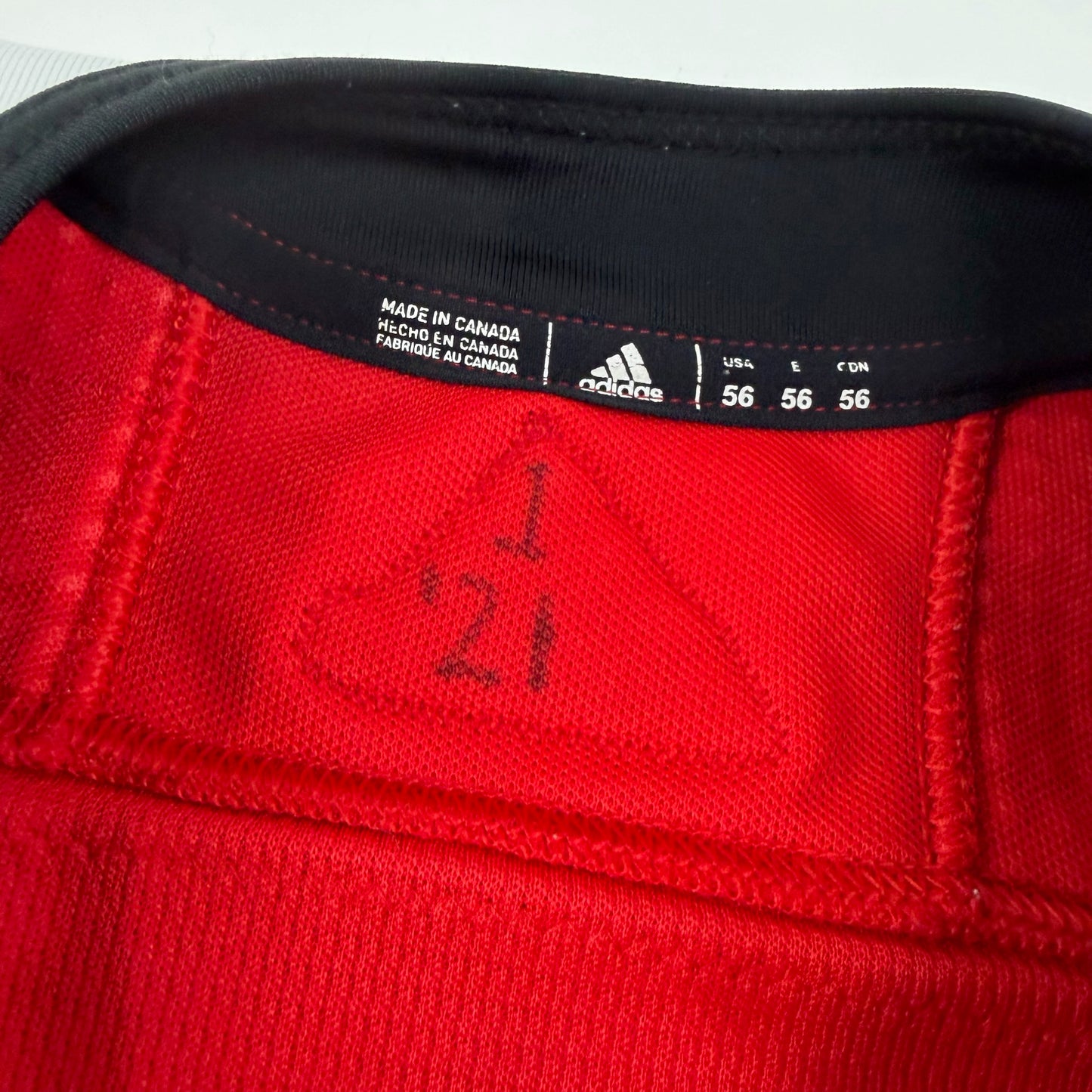 Calvin de Haan #44 Home Chicago Blackhawks Team Issued Jersey 2020-2021, Set 1 | Size 56 | 2509-7382