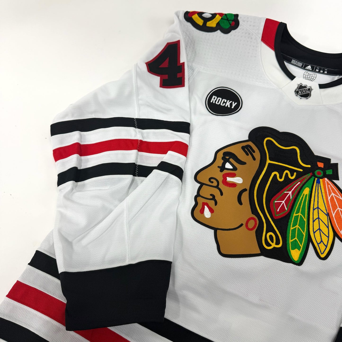 Josh Healey #47 Away Chicago Blackhawks Team Issued Jersey 2023-2024 | Size 58 | 25646