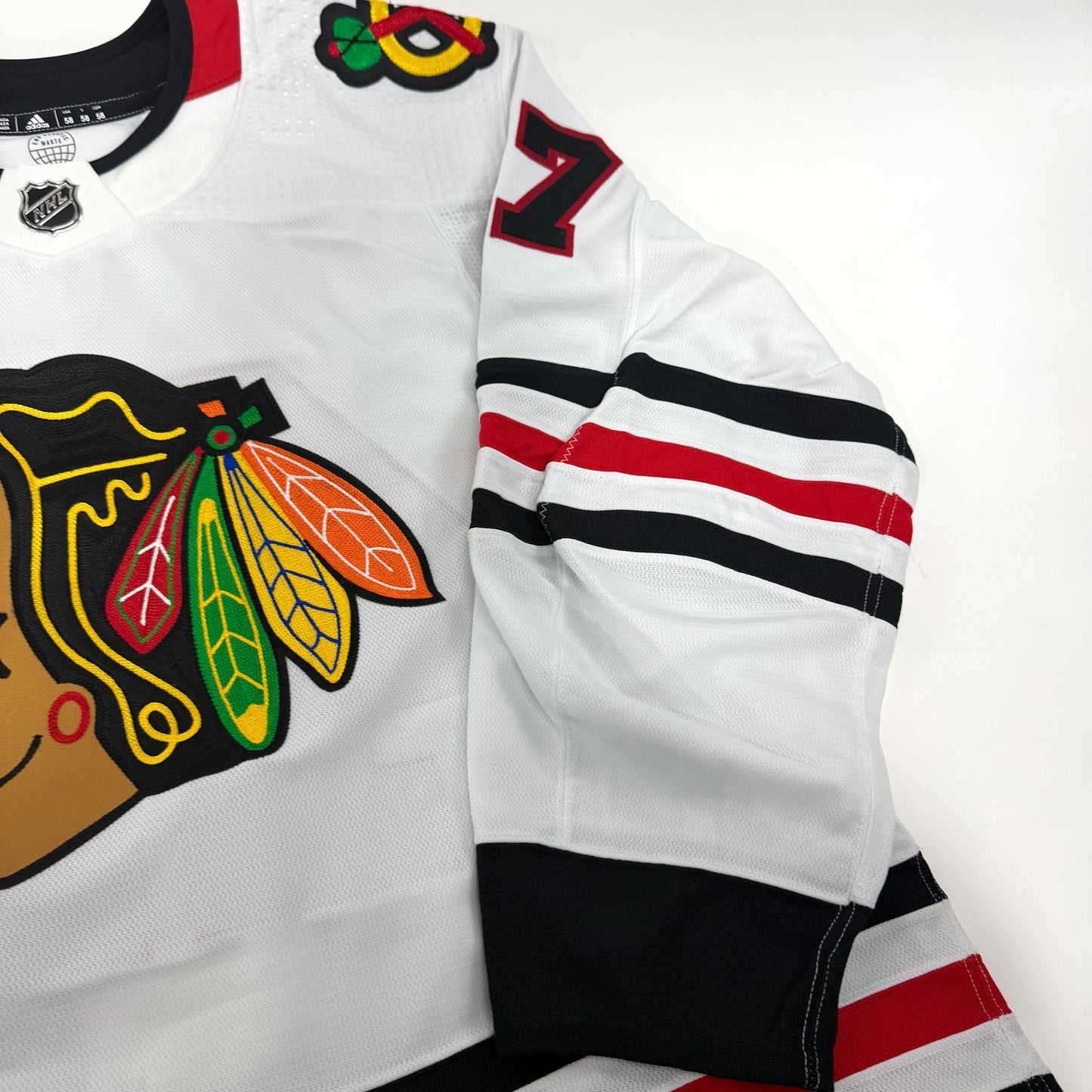Josh Healey #47 Away Chicago Blackhawks Team Issued Jersey 2023-2024 | Size 58 | 25646