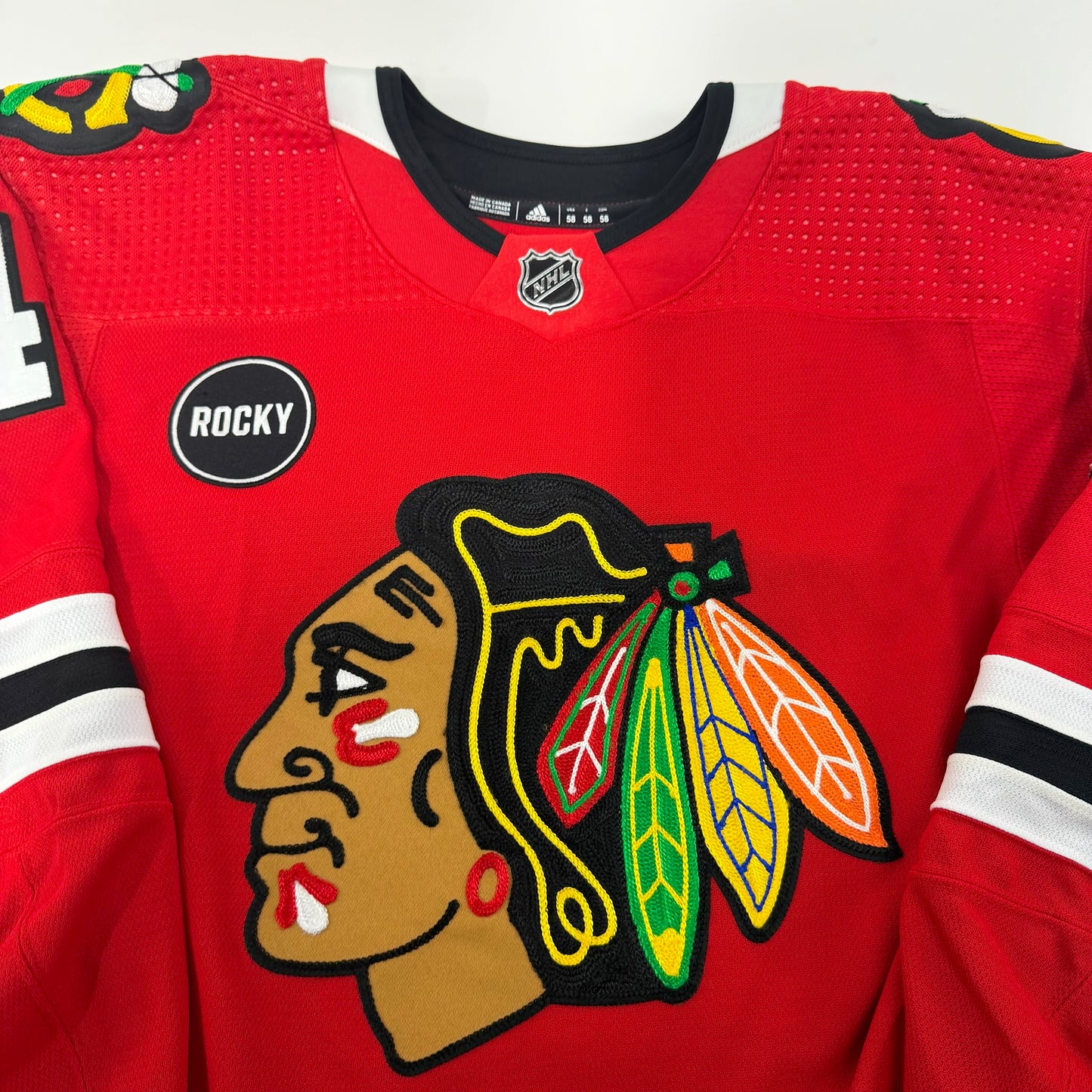 Josh Healey #47 Home Chicago Blackhawks Team Issued Jersey 2023-2024 | Size 58 | 25614