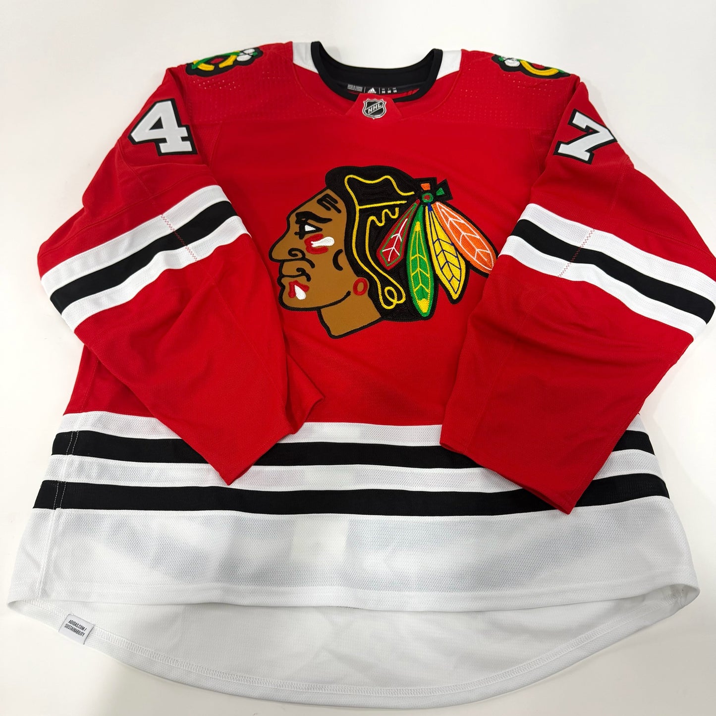 Cliff Watson #47 Home Chicago Blackhawks Team Issued Jersey 2022-2023 | Size 56 | 25601
