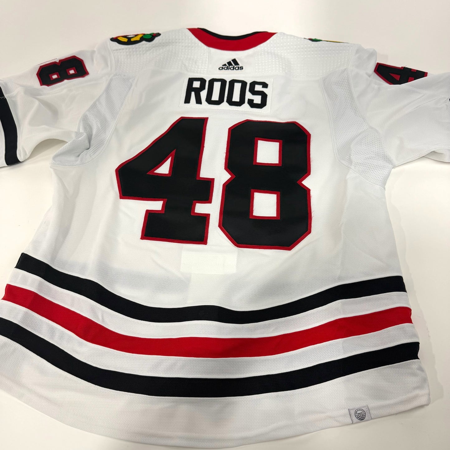 Filip Roos #48 Away Chicago Blackhawks Team Issued Jersey 2023-2024 | Size 56 | 25622