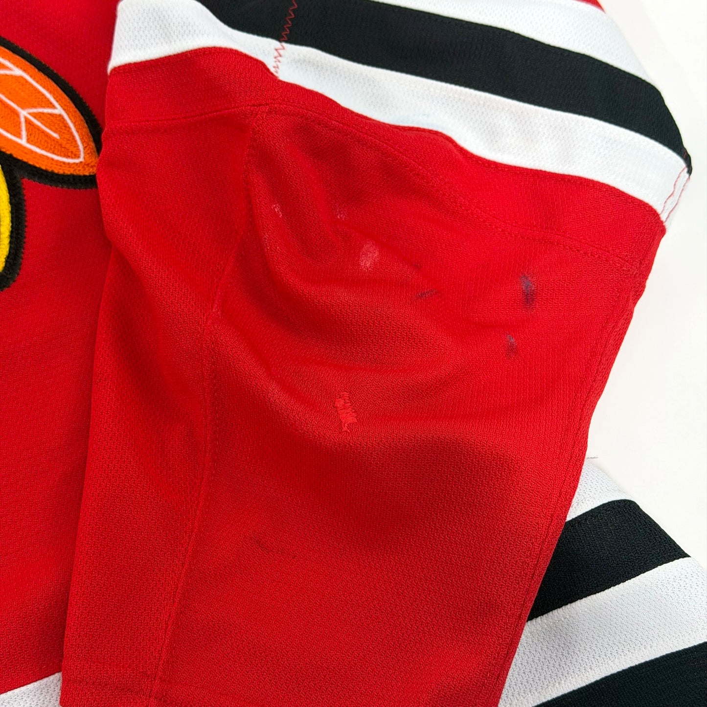 Filip Roos #48 Home Chicago Blackhawks Game Worn Jersey 2022-2023, Set 1 | Size 56 | 25486