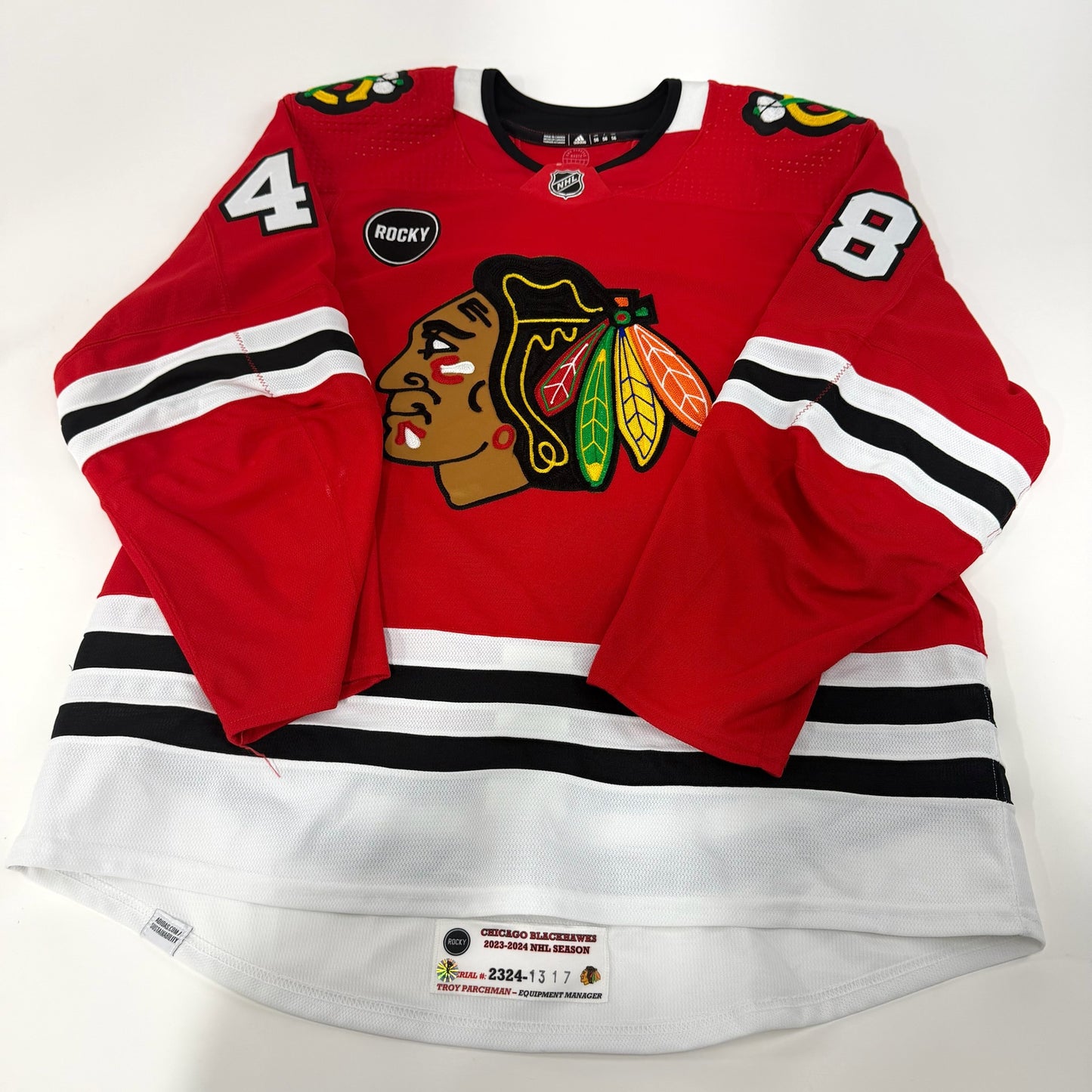 Filip Roos #48 Home Chicago Blackhawks Jersey 2023-2024, Set 1 | 1317-25597