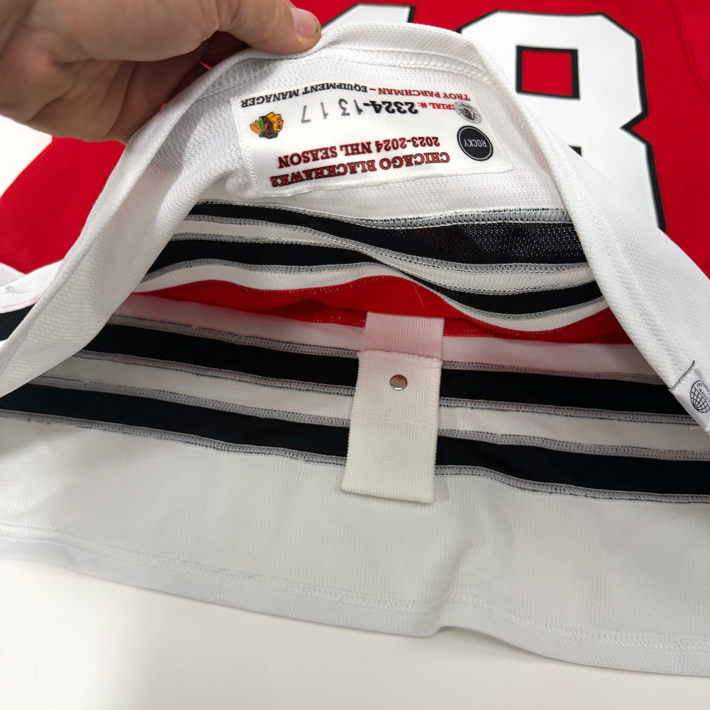 Filip Roos #48 Home Chicago Blackhawks Jersey 2023-2024, Set 1 | 1317-25597