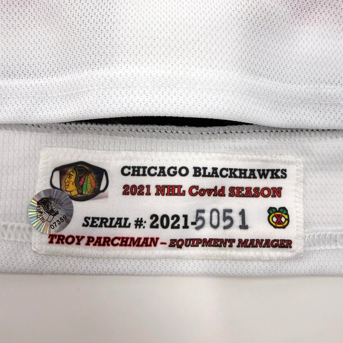 Wyatt Kalynuk #48 Away Chicago Blackhawks Jersey 2020-2021, Set 1 | Size 56| 5051-7359