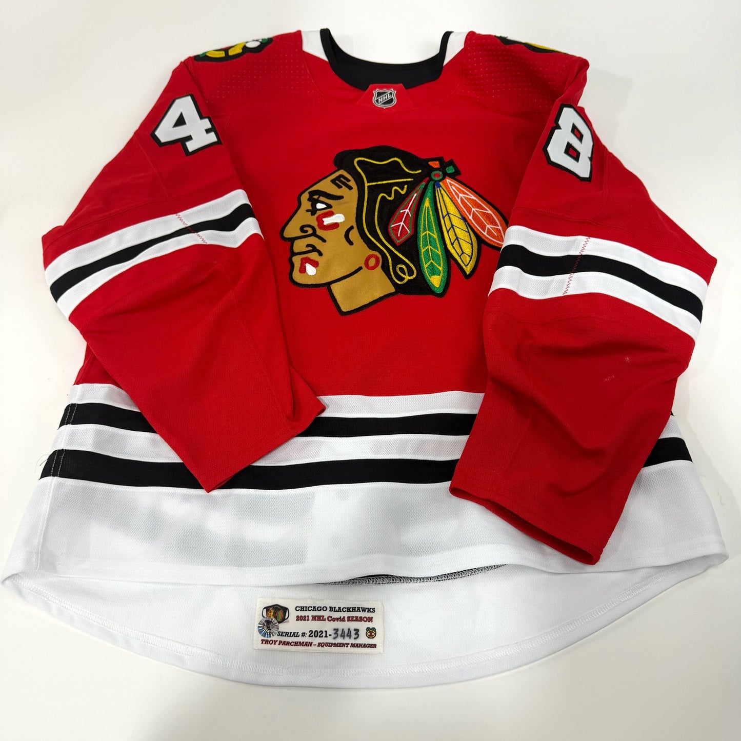 Wyatt Kalynuk #48 Home Chicago Blackhawks Jersey 2020-2021, Set 1 | Size 56 | 3443-7381