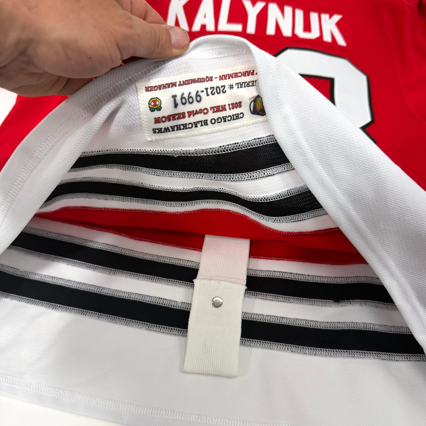 Wyatt Kalynuk #48 Home Chicago Blackhawks Jersey 2020-2021, Set 2 | Size 56 | 9991-7397