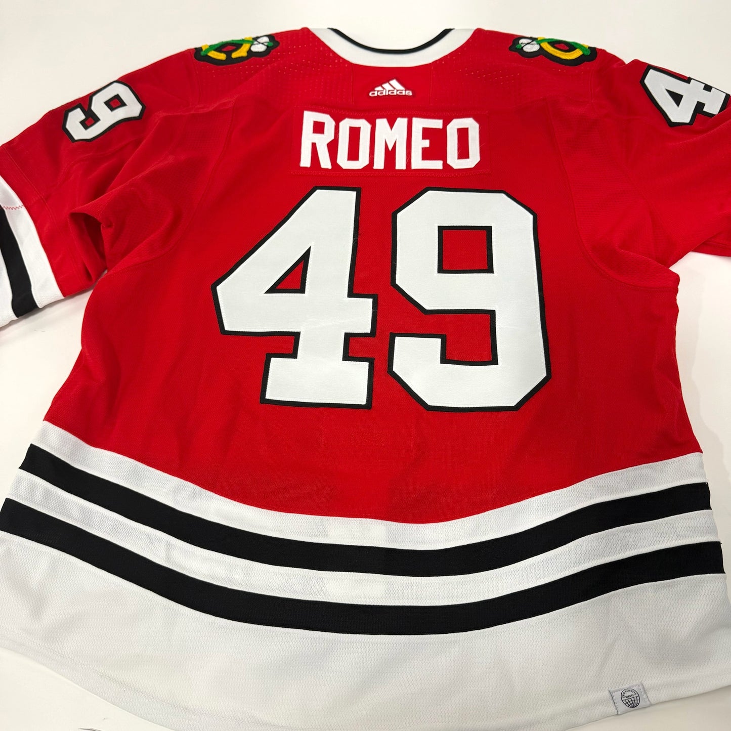 Lucas Romeo #49 Home Chicago Blackhawks Team Issued Jersey 2023-2024 | 25590