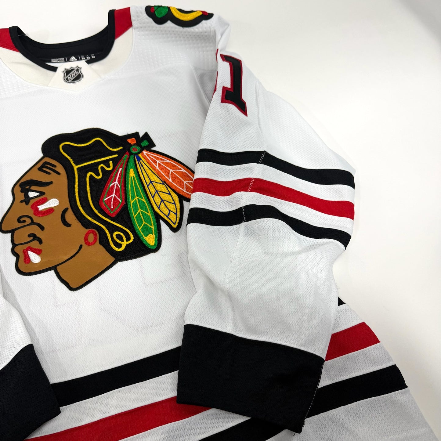 Ian Mitchell #51 Away Chicago Blackhawks Game Worn Jersey 2022-2023, Set 1 | Size 54 | 25529