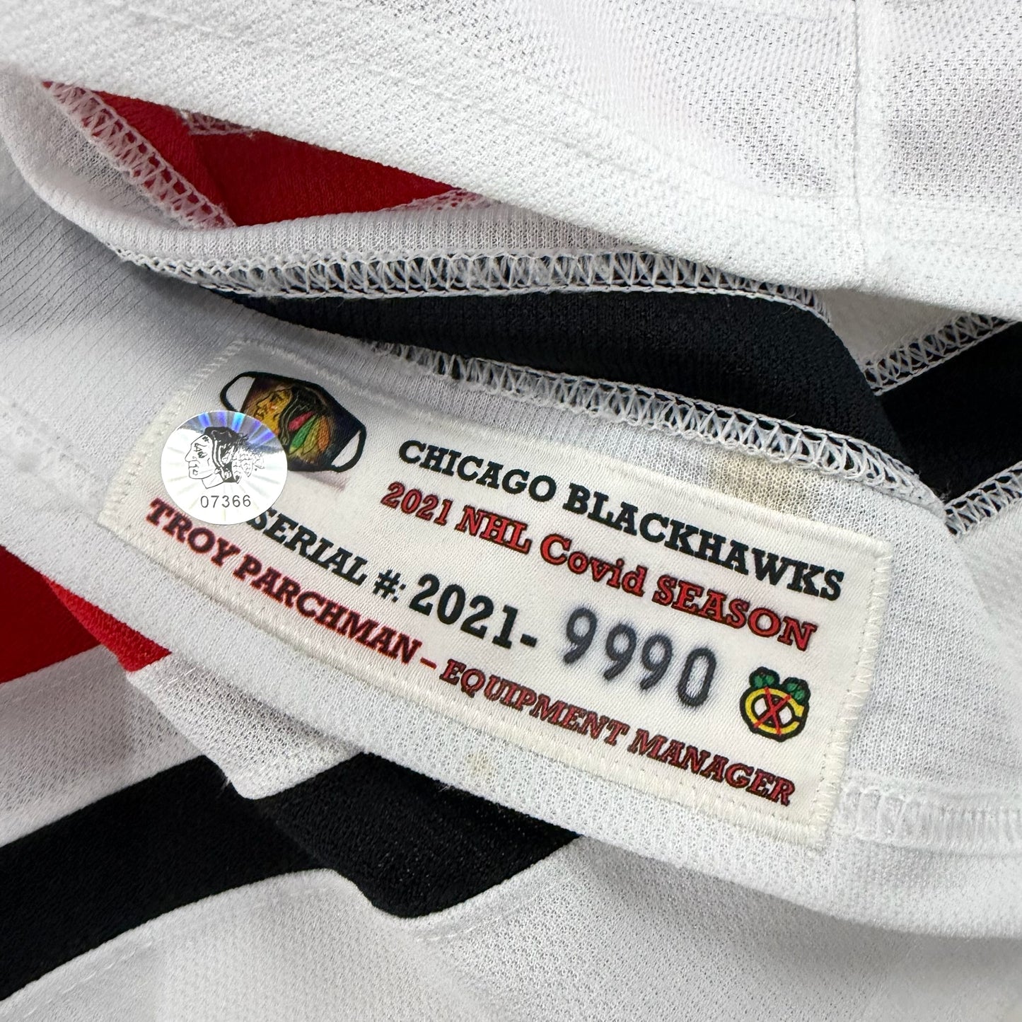 Ian Mitchell #51 Chicago Blackhawks Team Issued Jersey 2020-2021, Set 1 | Size 54 | 9990-7366