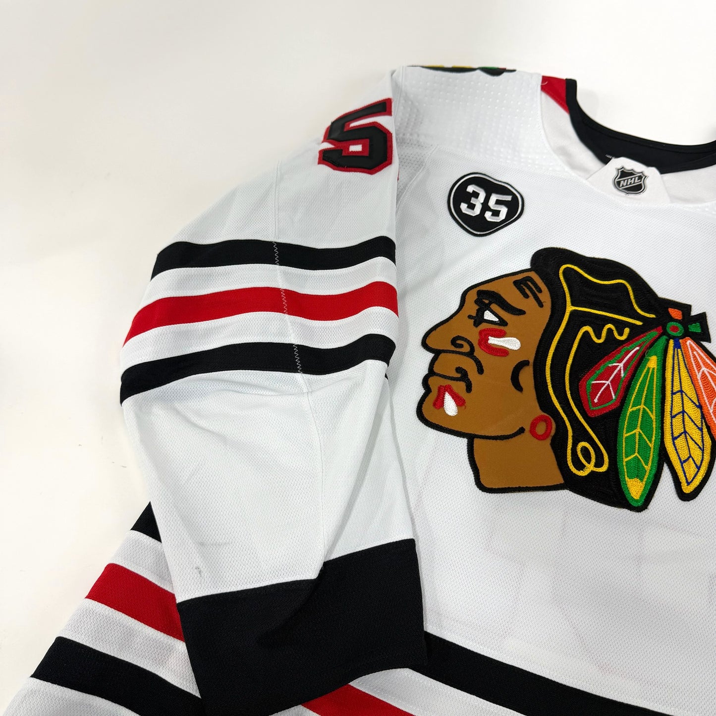 Ian Mitchell #51 Away Chicago Blackhawks Game Worn Jersey 2021-2022, Set 1 | Size 54 | 3843-21902