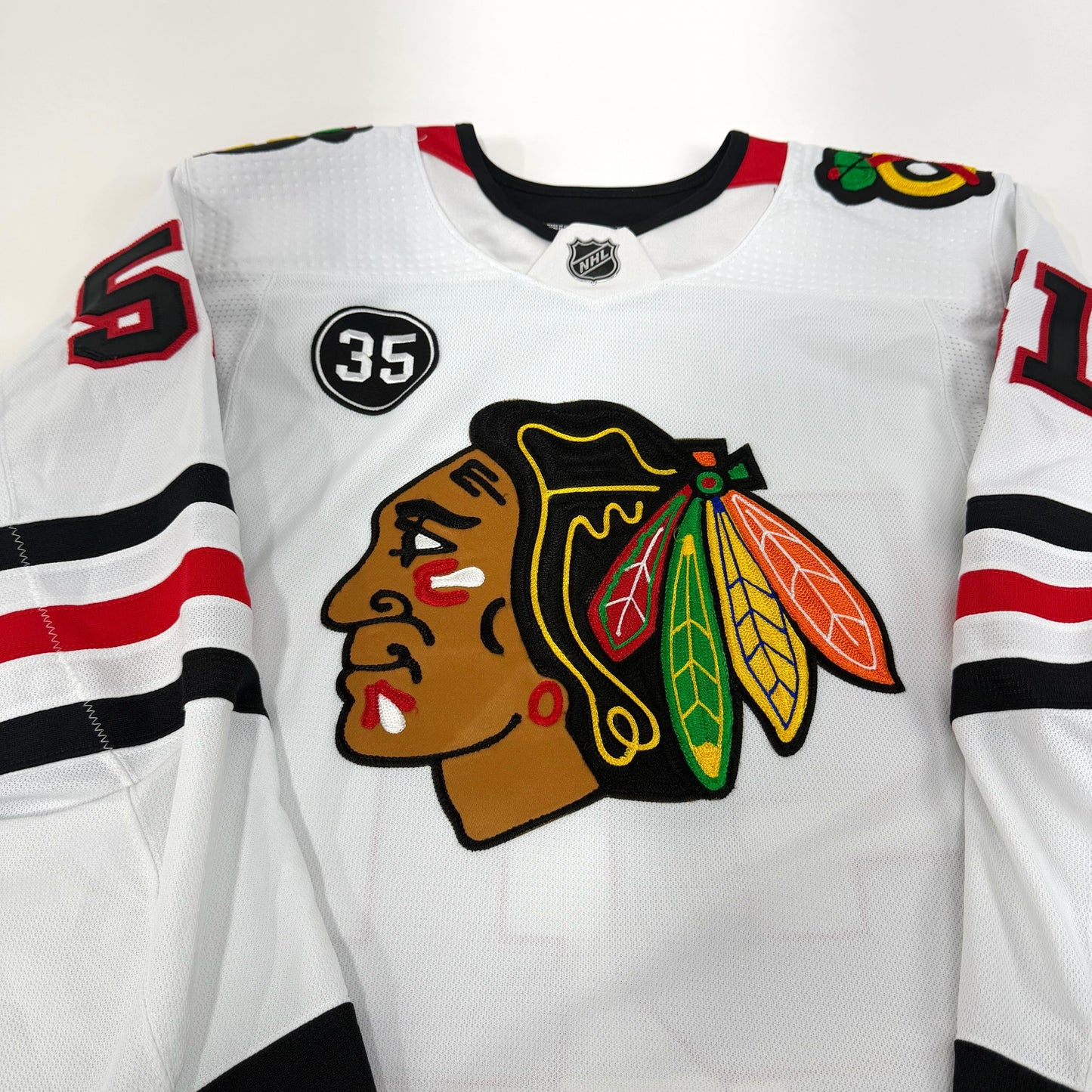 Ian Mitchell #51 Away Chicago Blackhawks Game Worn Jersey 2021-2022, Set 1 | Size 54 | 3843-21902