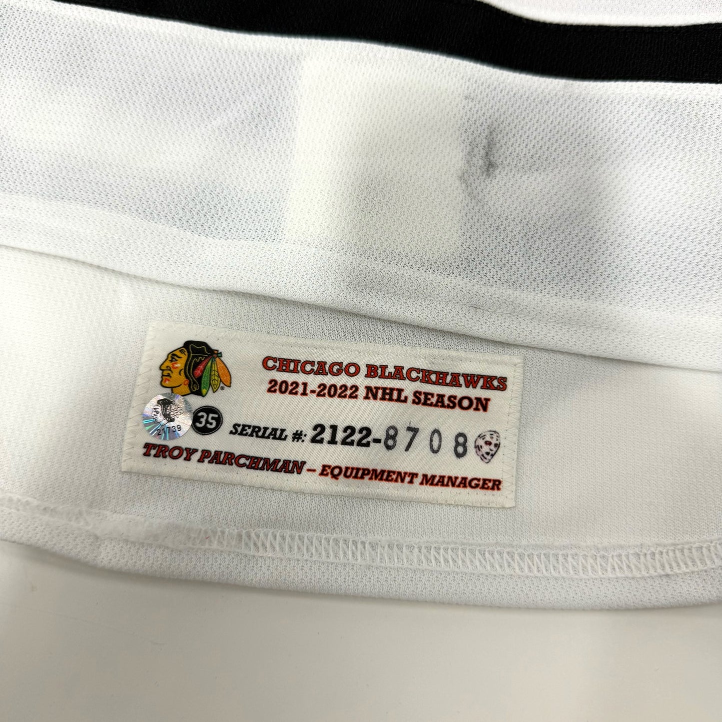 Ian Mitchell #51 Home Chicago Blackhawks Team Issued Jersey 2021-2022, Set 1 | Size 54 | 8708-21739