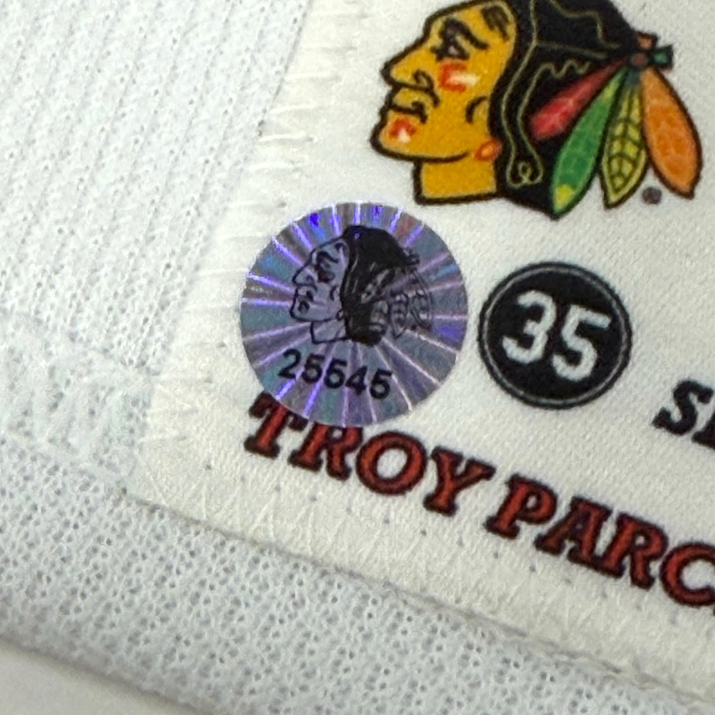 Reese Johnson #52 Away Chicago Blackhawks Game Worn Jersey 2021-2022, Set 3 | Size 56 | 2752-25545