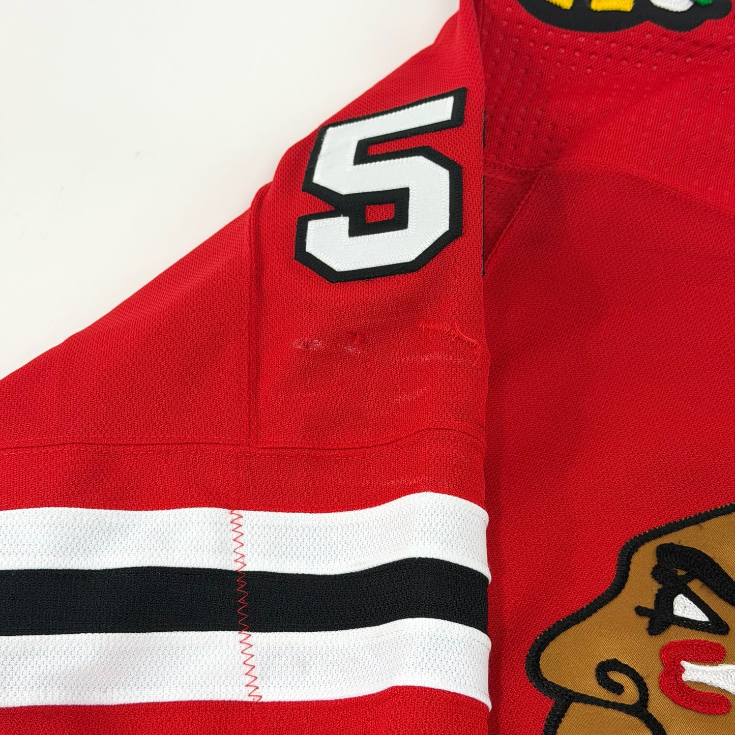 Reese Johnson #52 Home Chicago Blackhawks Game Worn Jersey 2022-2023, Set 2 | Size 56 | 7080-25504