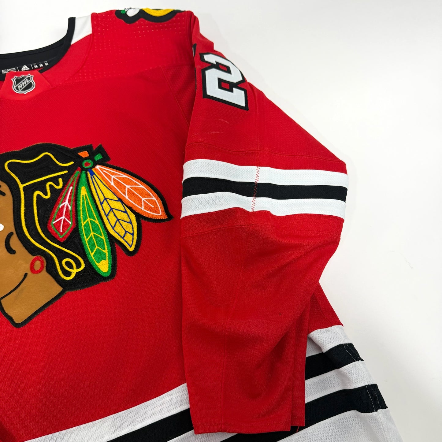 Reese Johnson #52 Home Chicago Blackhawks Game Worn Jersey 2022-2023, Set 2 | Size 56 | 7080-25504