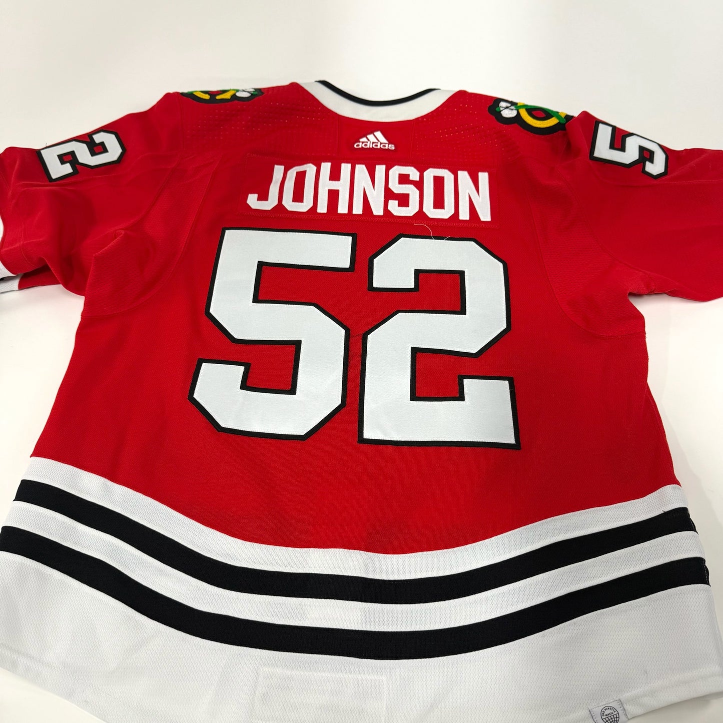 Reese Johnson #52 Home Chicago Blackhawks Game Worn Jersey 2022-2023, Set 2 | Size 56 | 7080-25504