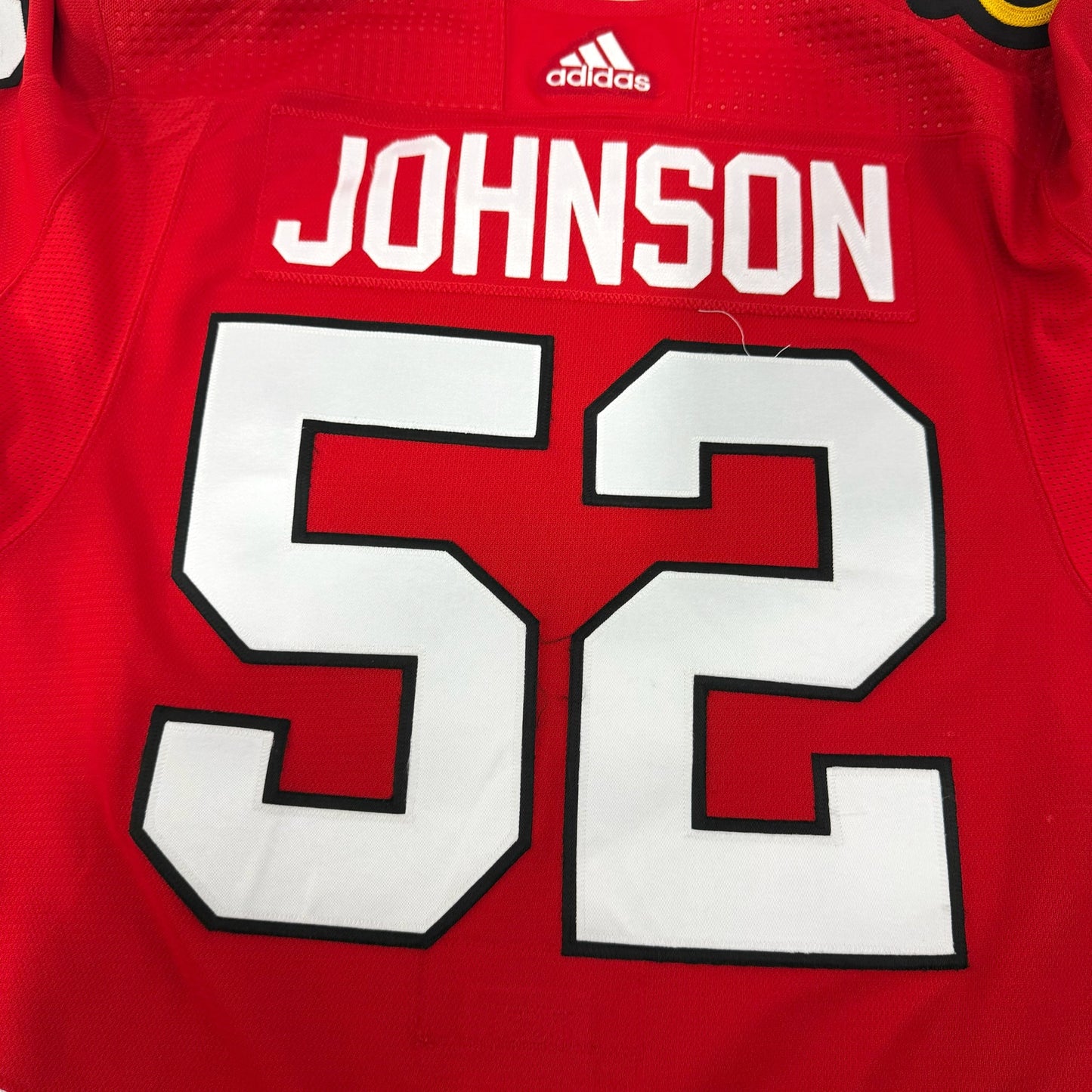 Reese Johnson #52 Home Chicago Blackhawks Game Worn Jersey 2022-2023, Set 2 | Size 56 | 7080-25504