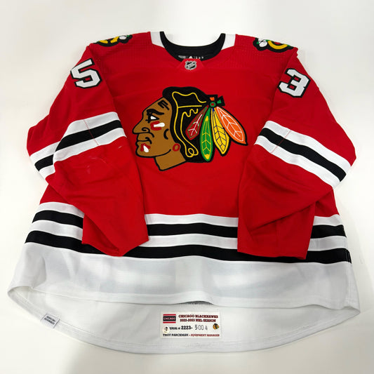 Buddy Robinson #53 Home Chicago Blackhawks Game Worn Jersey 2022-2023 | Size 58 | 5004-25503