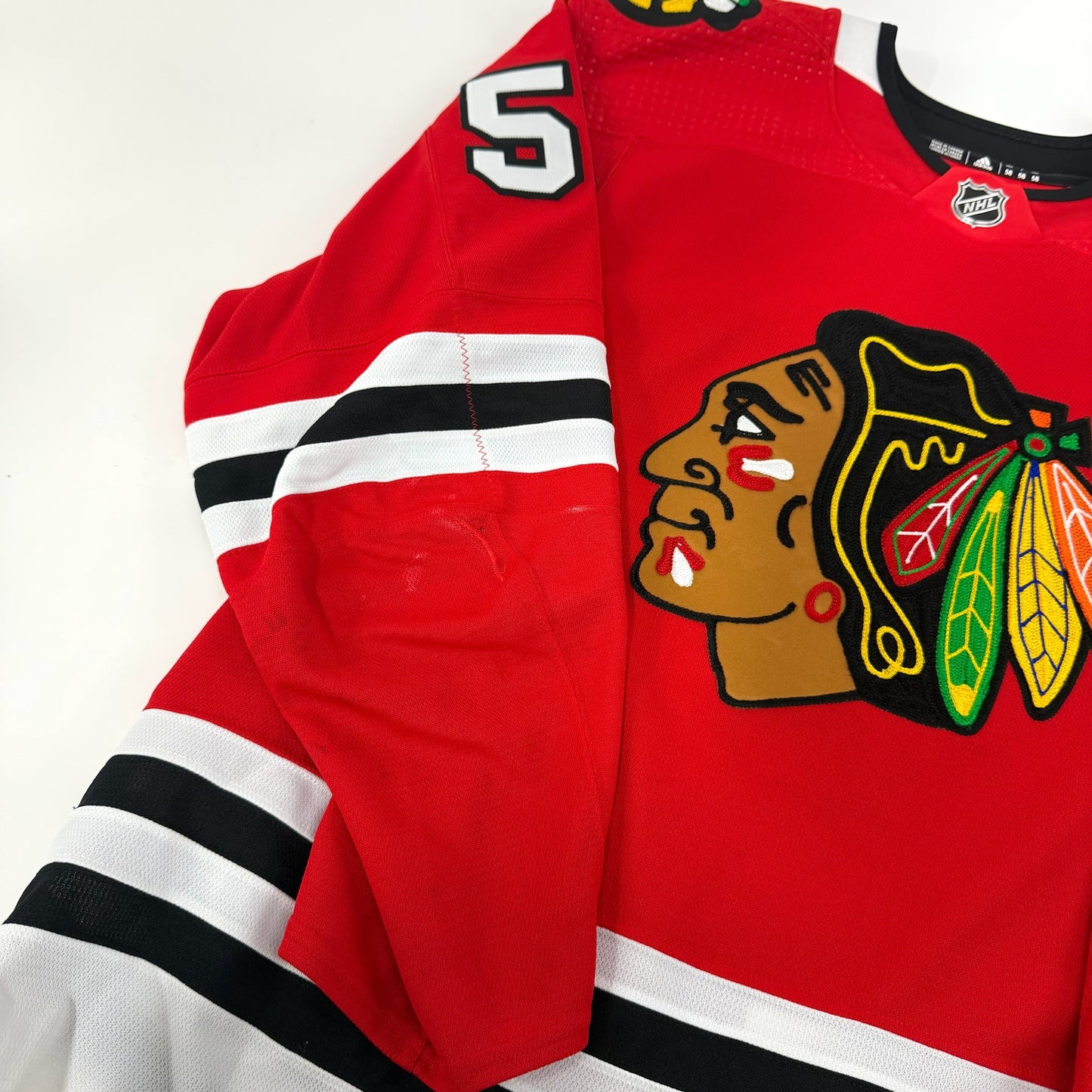 Buddy Robinson #53 Home Chicago Blackhawks Game Worn Jersey 2022-2023 | Size 58 | 5004-25503