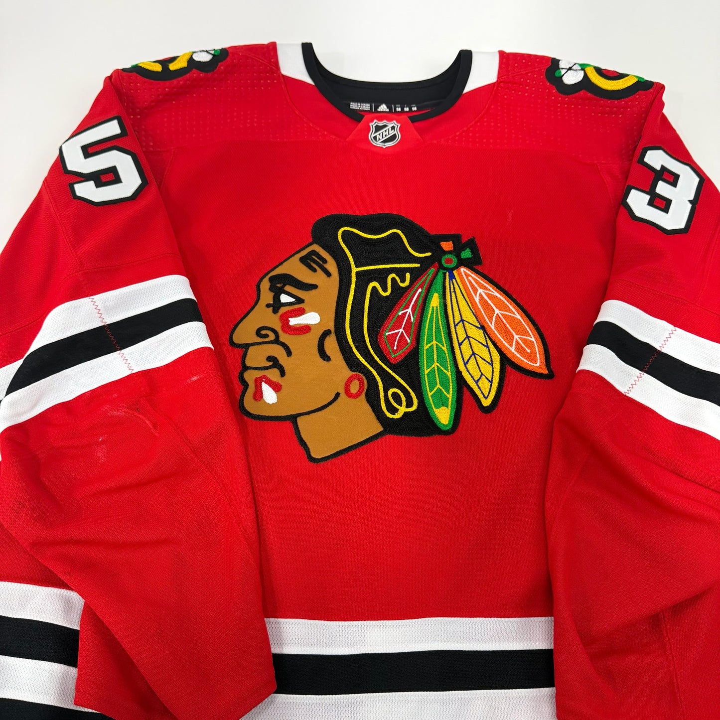 Buddy Robinson #53 Home Chicago Blackhawks Game Worn Jersey 2022-2023 | Size 58 | 5004-25503
