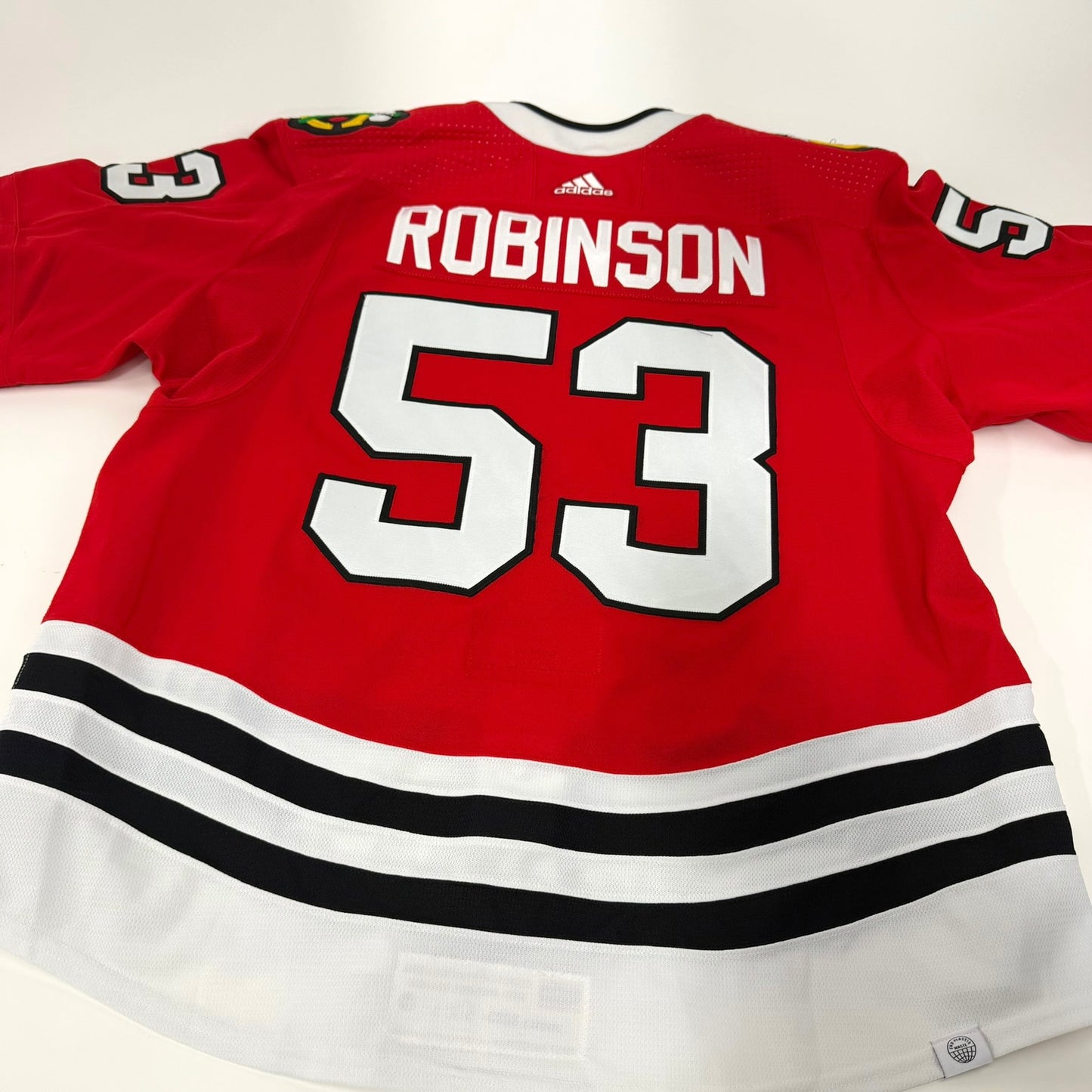 Buddy Robinson #53 Home Chicago Blackhawks Game Worn Jersey 2022-2023 | Size 58 | 5004-25503