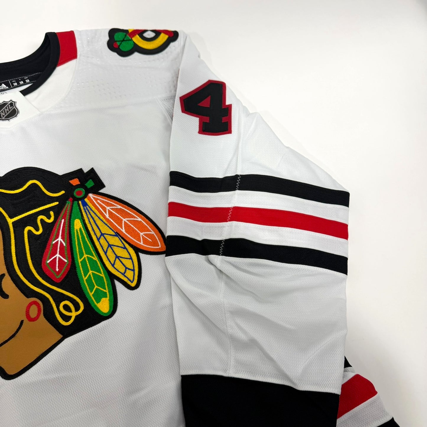 Lucas Brenton #54 Away Chicago Blackhawks Team Issued Jersey 2023-2024 | Size 58 | 25630