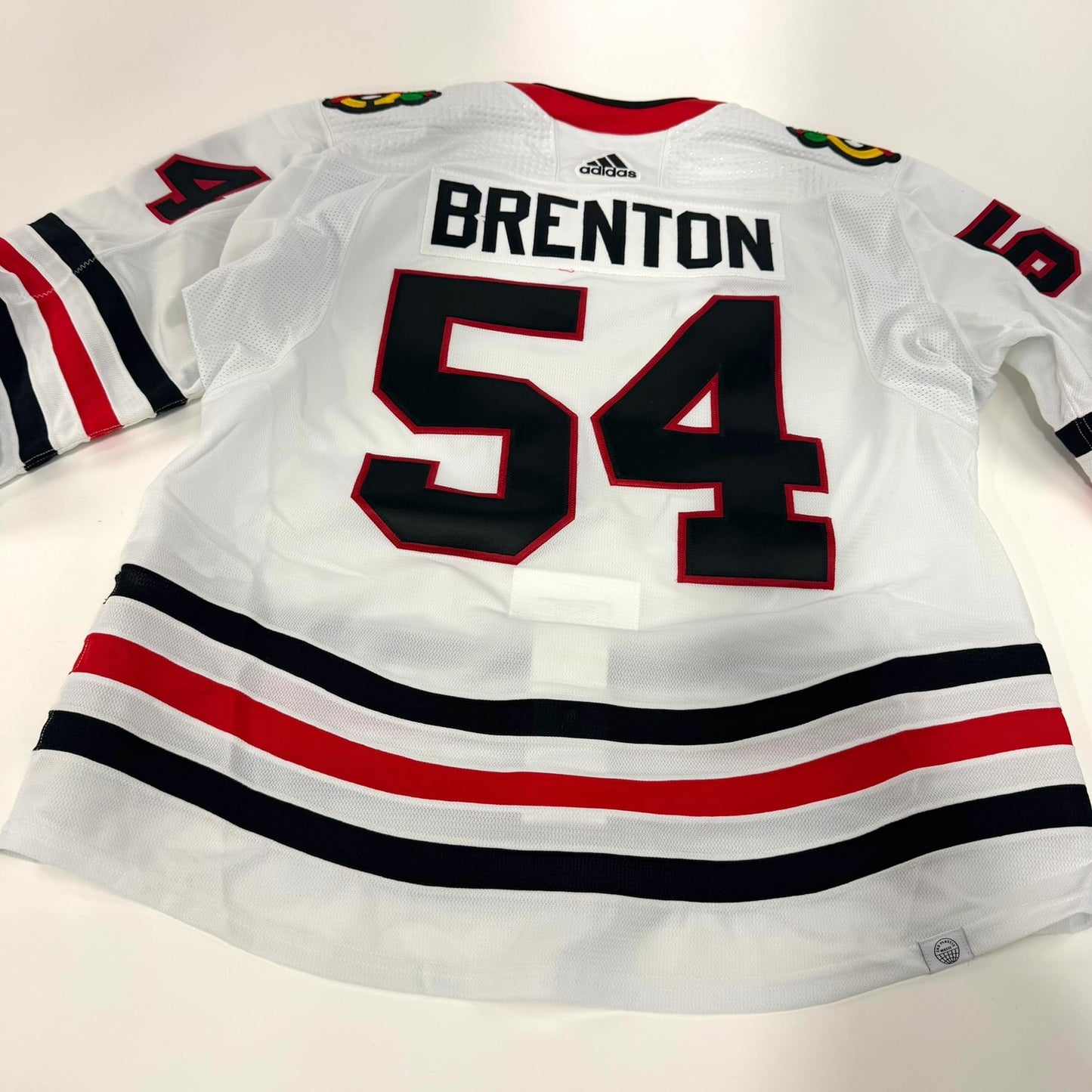 Lucas Brenton #54 Away Chicago Blackhawks Team Issued Jersey 2023-2024 | Size 58 | 25630
