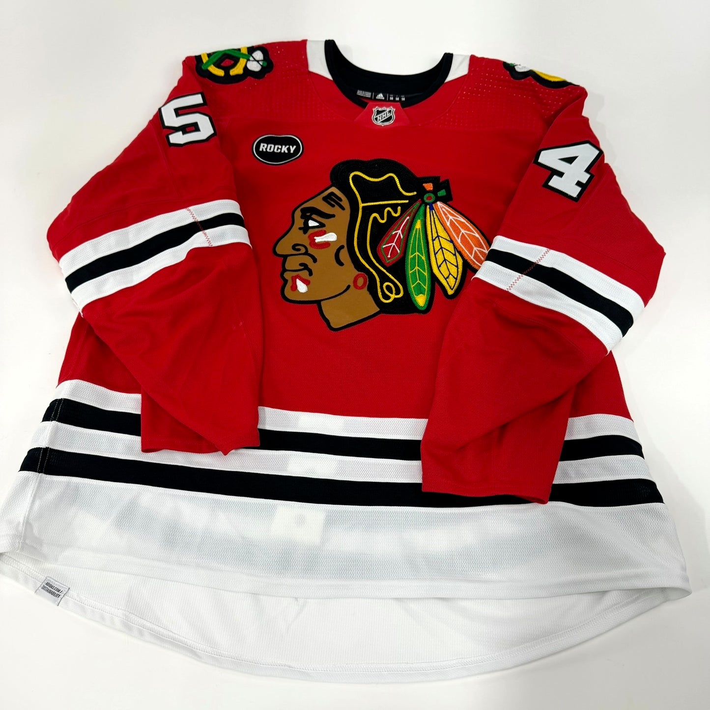 Lucas Brenton #54 Home Chicago Blackhawks Team Issued Jersey 2023-2024 | Size 58 | 25591