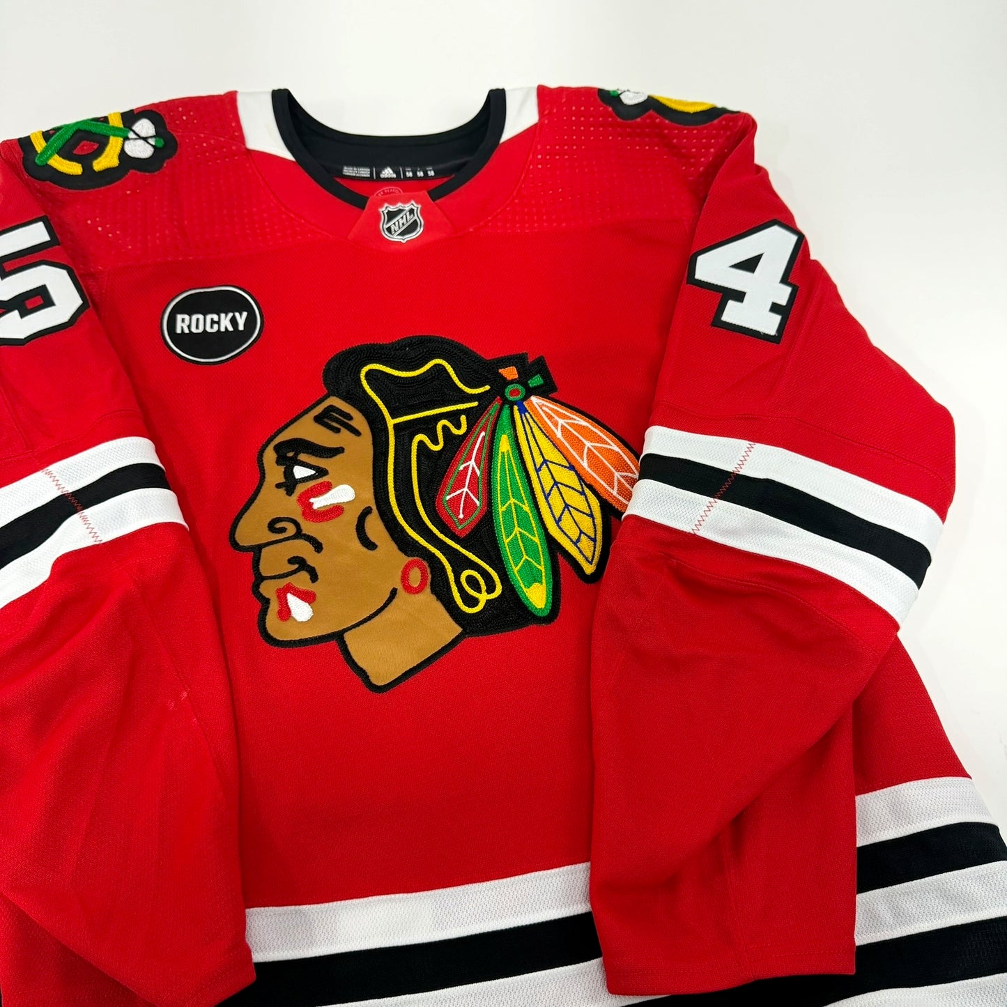 Lucas Brenton #54 Home Chicago Blackhawks Team Issued Jersey 2023-2024 | Size 58 | 25591