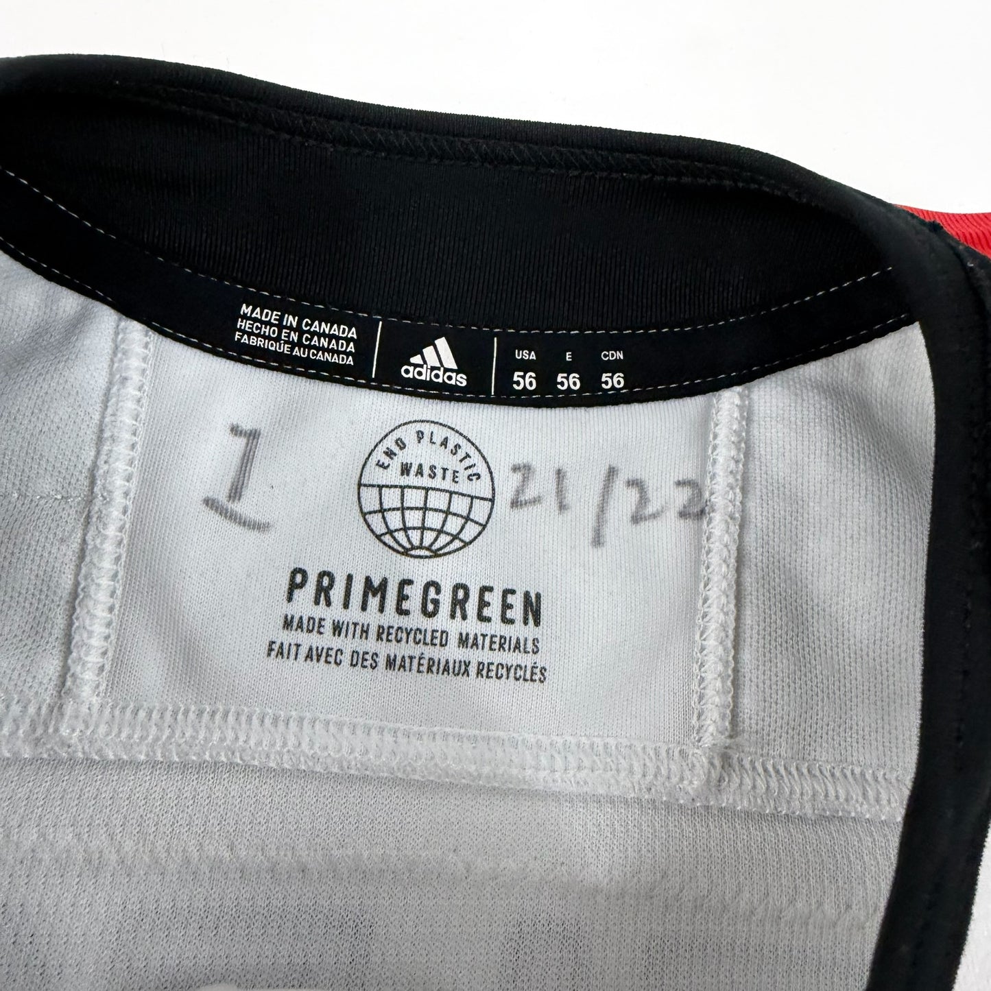 Erik Gustafsson #56 Away Chicago Blackhawks Game Worn Jersey 2021-2022, Set 1 | Size 56 | 6966-25543