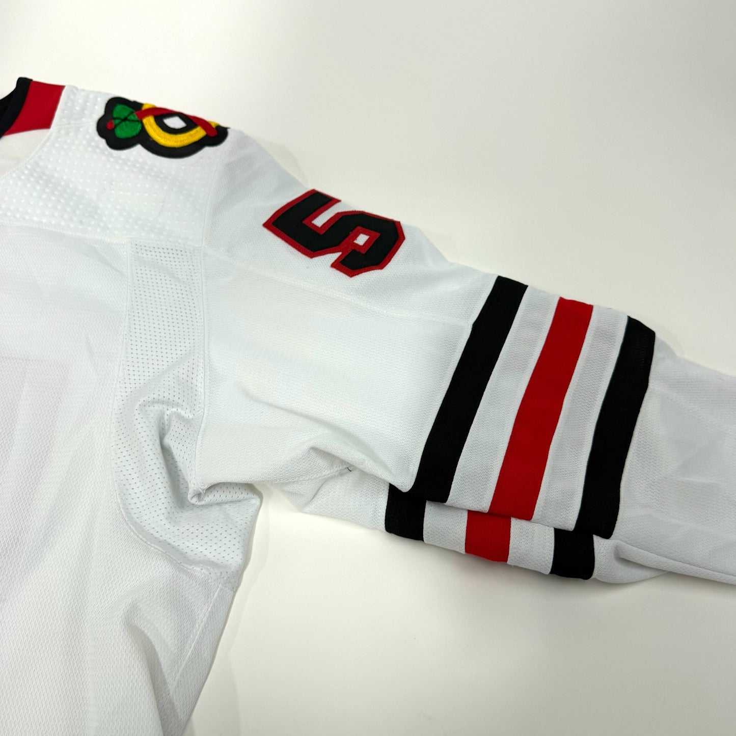 Erik Gustafsson #56 Away Chicago Blackhawks Game Worn Jersey 2021-2022, Set 2 | 3175-21903