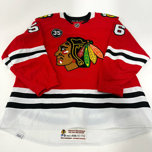 Erik Gustafsson #56 Home Chicago Blackhawks Jersey 2021-2022, Set 1 | Size 56 | 4295-21731