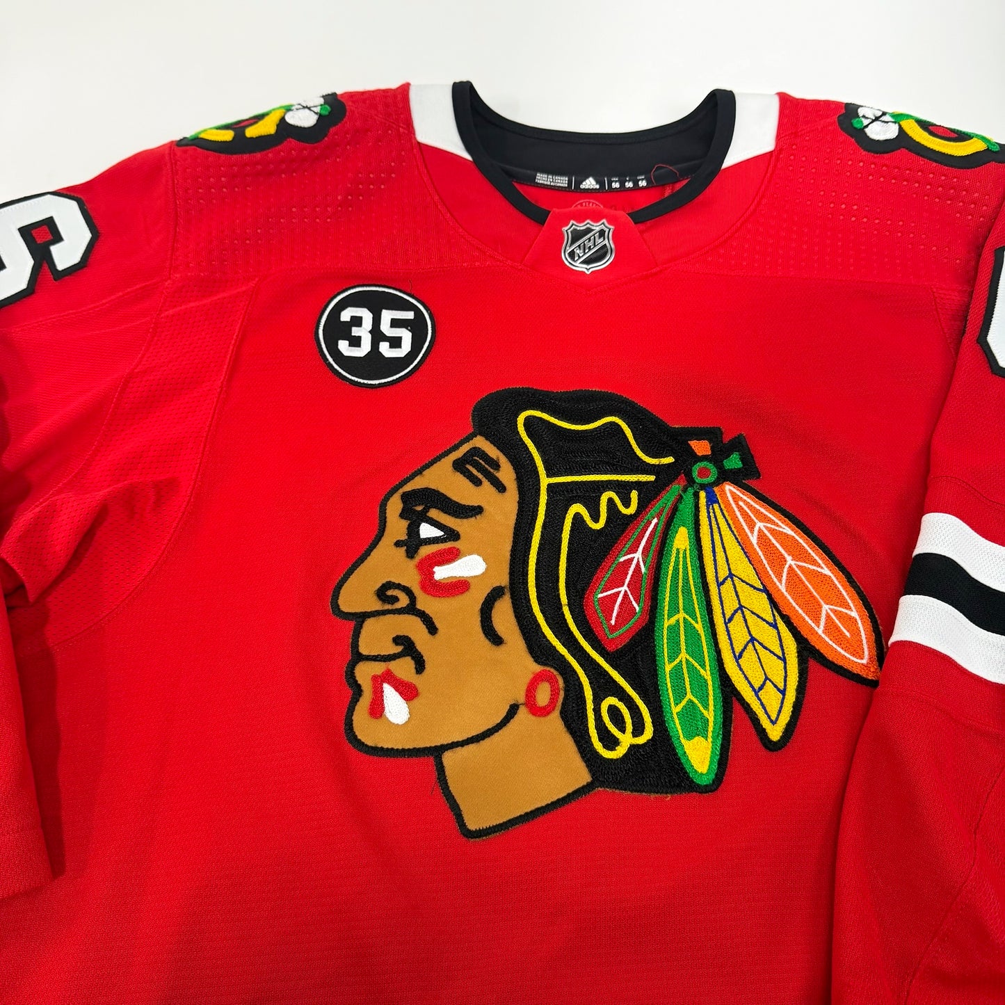 Erik Gustafsson #56 Home Chicago Blackhawks Team Issued Jersey 2021-2022, Set 1 | Size 56 | 4295-21731