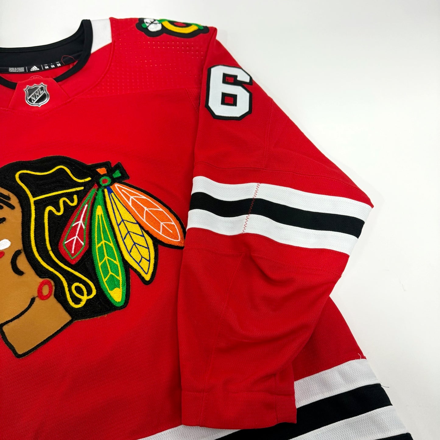 Erik Gustafsson #56 Home Chicago Blackhawks Team Issued Jersey 2021-2022, Set 1 | Size 56 | 4295-21731