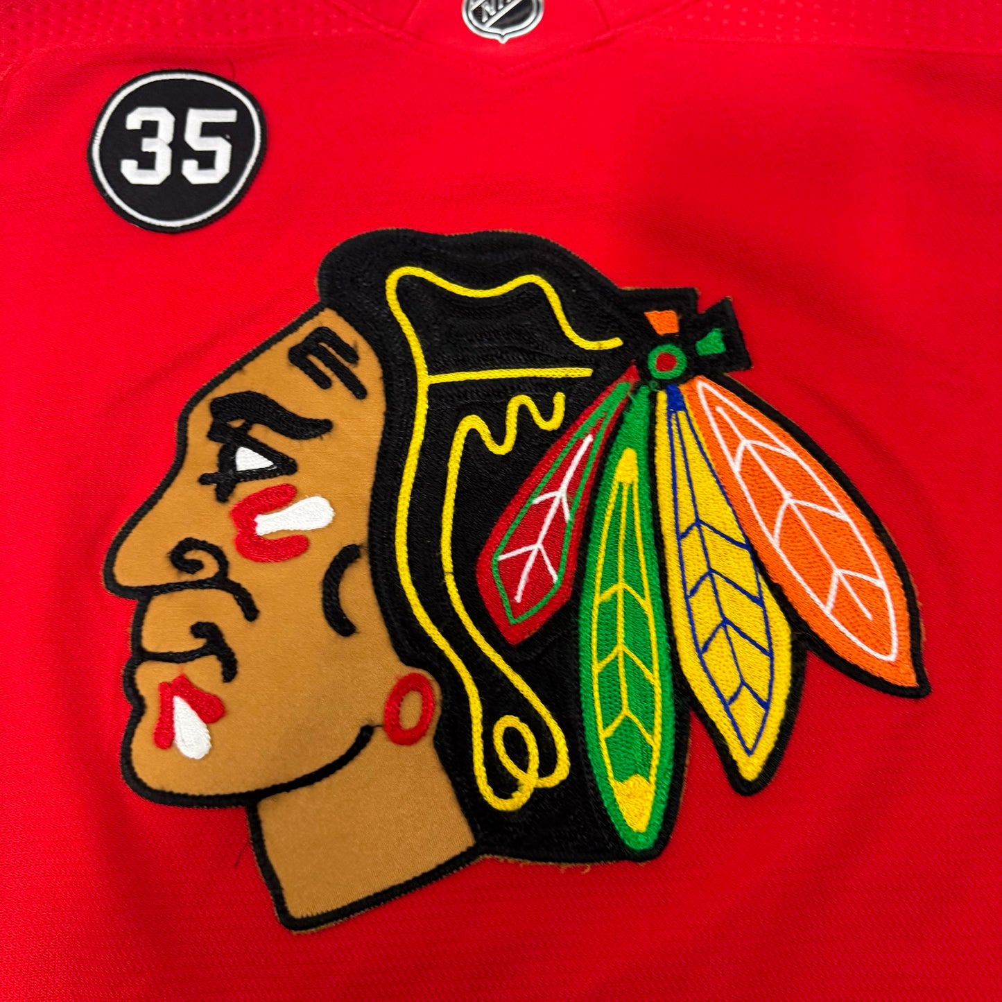 Erik Gustafsson #56 Home Chicago Blackhawks Team Issued Jersey 2021-2022, Set 1 | Size 56 | 4295-21731