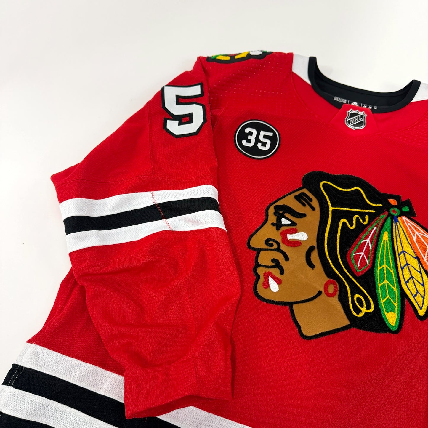 Erik Gustafsson #56 Home Chicago Blackhawks Team Issued Jersey 2021-2022, Set 2 | Size 56 | 6711-21734