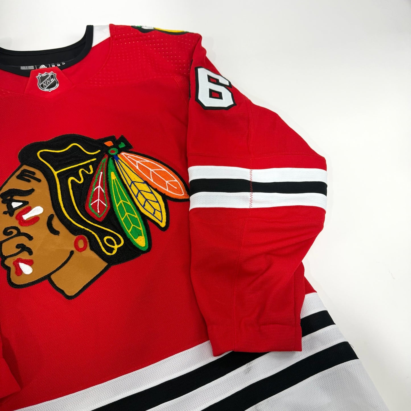 Erik Gustafsson #56 Home Chicago Blackhawks Team Issued Jersey 2021-2022, Set 2 | Size 56 | 6711-21734