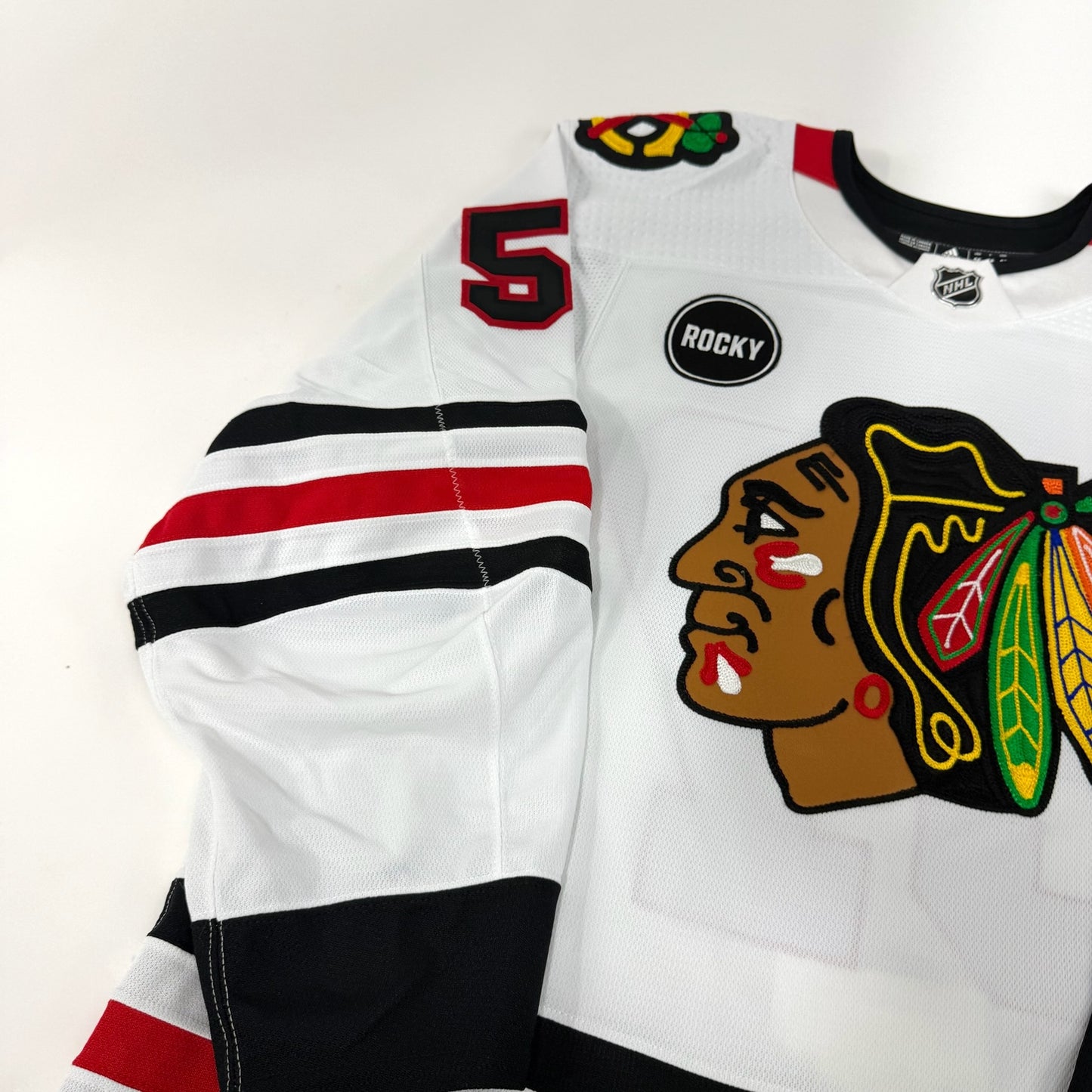 Andrew Perrott #57 Away Chicago Blackhawks Team Issued Jersey 2023-2024 | Size 56 | 25584