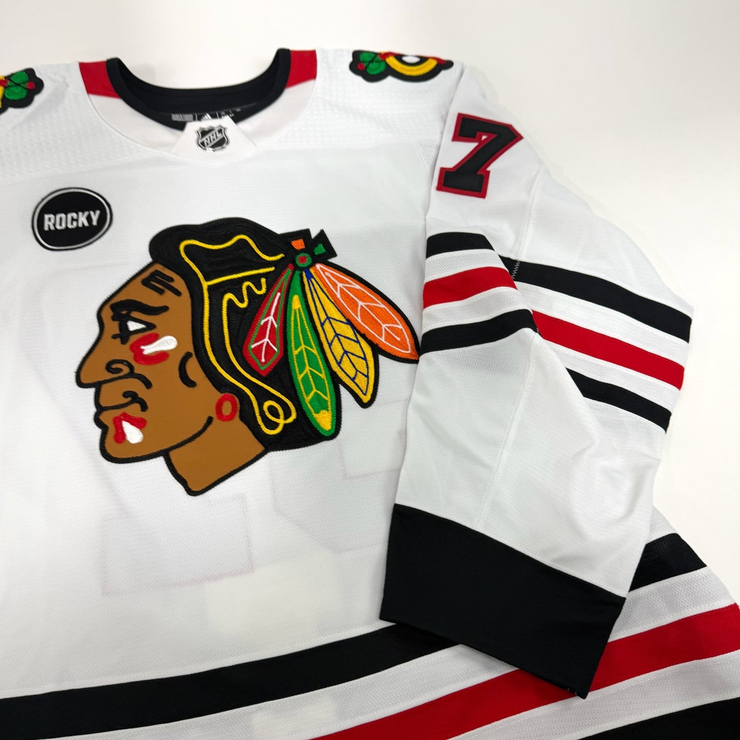 Andrew Perrott #57 Away Chicago Blackhawks Team Issued Jersey 2023-2024 | Size 56 | 25584