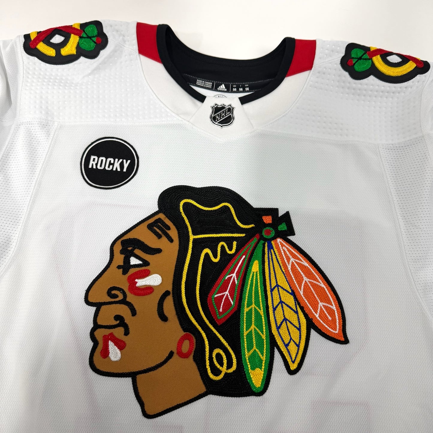 Andrew Perrott #57 Away Chicago Blackhawks Team Issued Jersey 2023-2024 | Size 56 | 25584