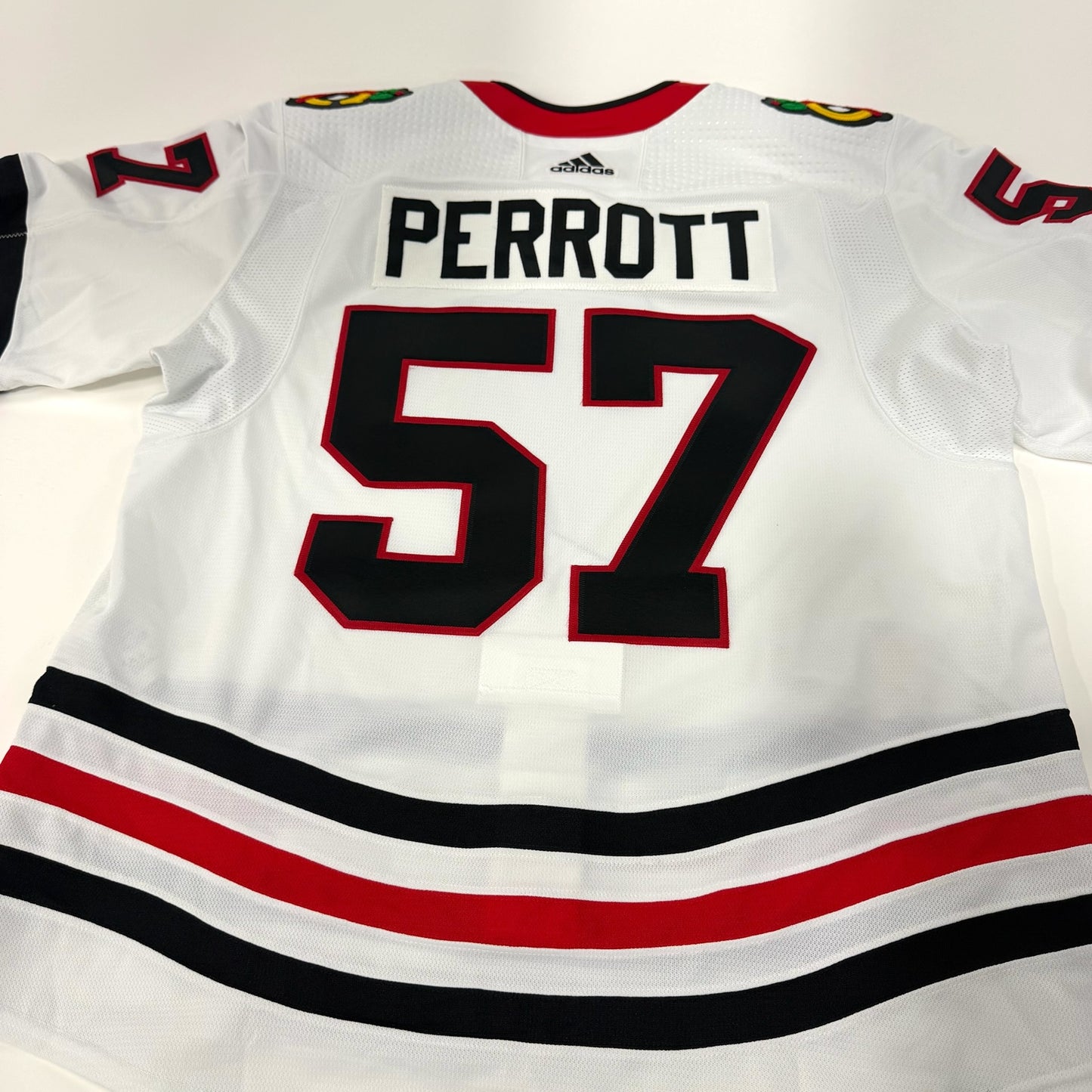 Andrew Perrott #57 Away Chicago Blackhawks Team Issued Jersey 2023-2024 | Size 56 | 25584