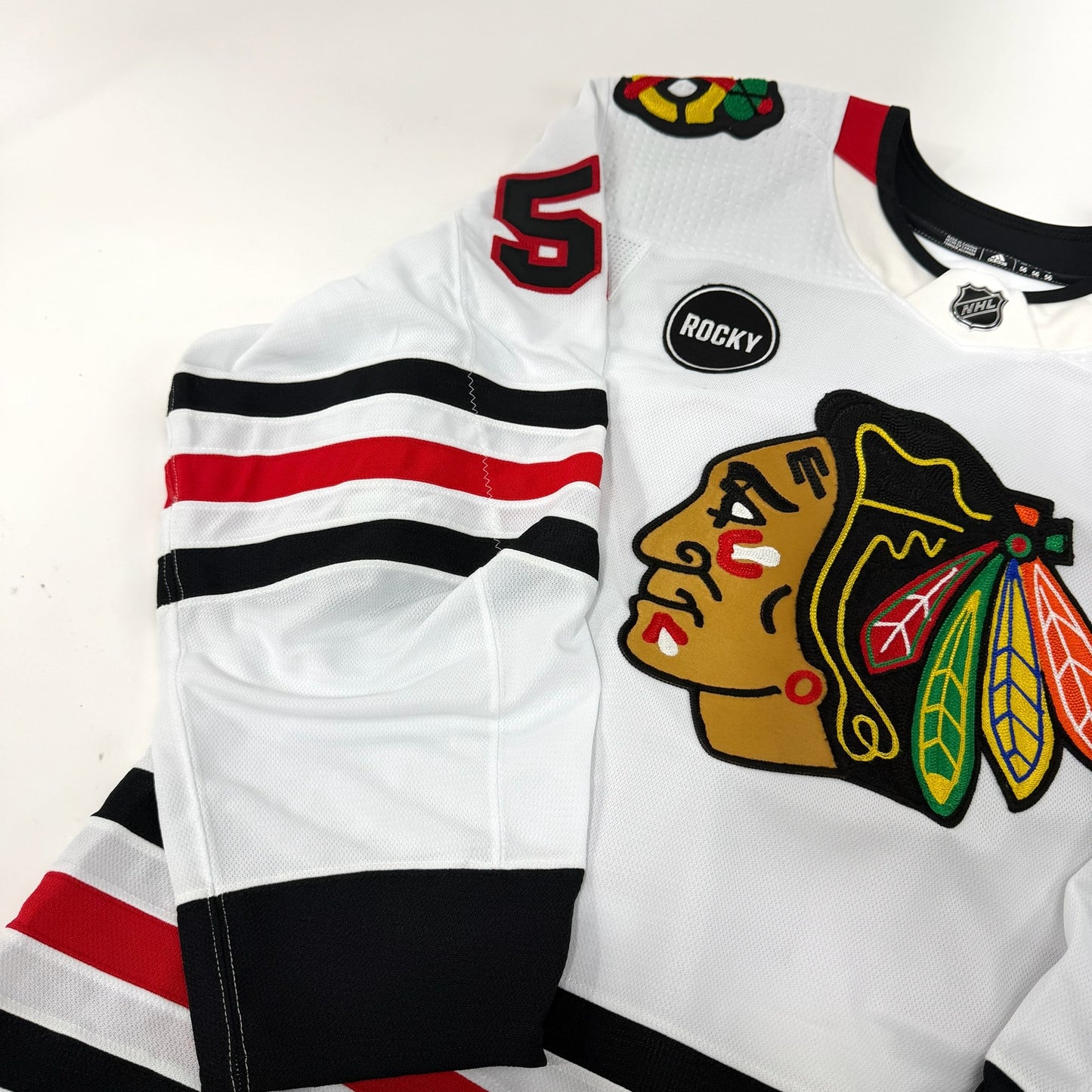 Andrew Perrott #57 Away Chicago Blackhawks Team Issued Jersey 2023-2024 | 25636