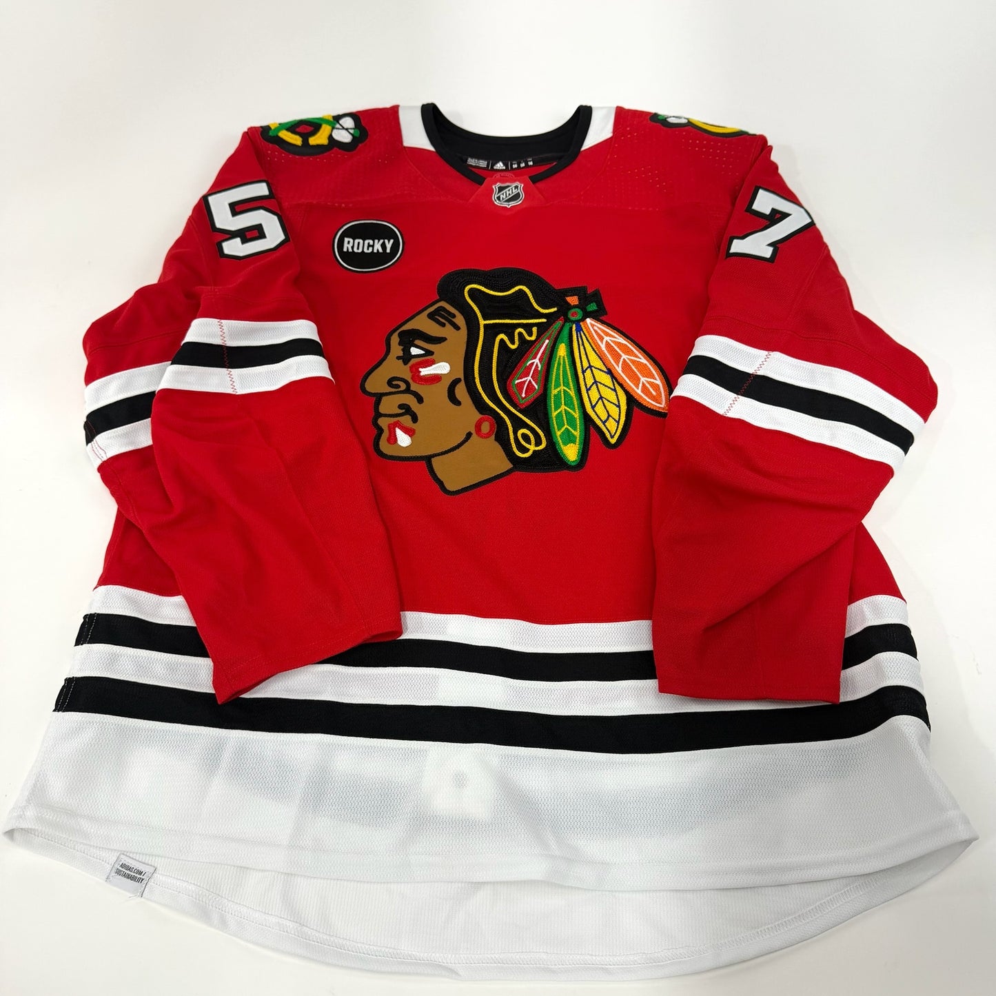 Andrew Perrott #57 Home Chicago Blackhawks Team Issued Jersey 2023-2024 | Size 56 | 25604